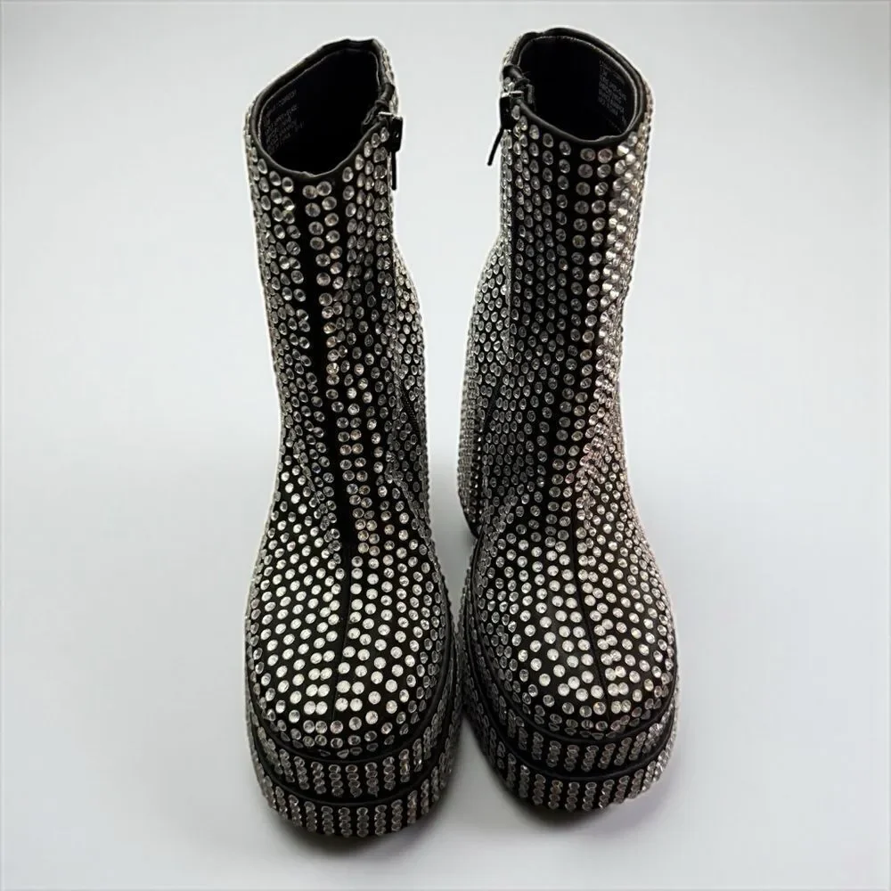 Steve Madden Cobra Platform Rhinestone Boots